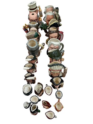 Lot 526 - Collection of various Royal Doulton character jugs.