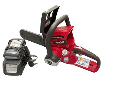 Lot 538 - Mountfield MCS 24 Li battery powered garden chainsaw.