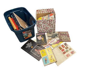 Lot 542 - Group of assorted ephemera to include stamps, football cards, tea cards and photographs.