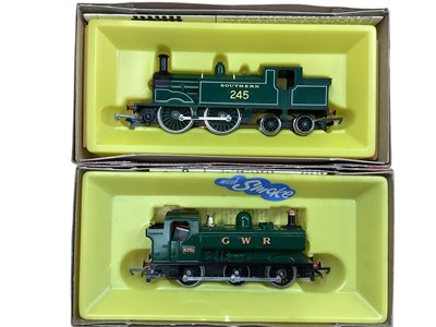 Lot 2016 - Hornby OO Gauge tank engines R51S & R868, Tri-ang Hornby GWR 4-2-2- Lord of the Isles tender locomotive 3046, R354 & BR green Co-Co Type 3 diesel D6830, R751, plus Hornby LMS lined black
