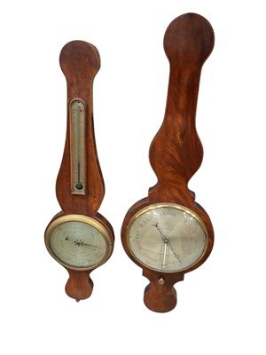 Lot 821 - Two 19th century barometers, one Penca - London, and a box of parts