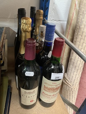 Lot 288 - Bottles of wines and various alcohol