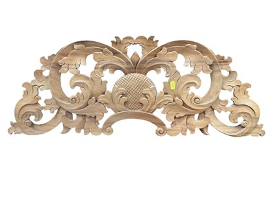 Lot 849 - Antique style carved cresting