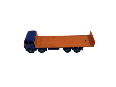 Lot 1756 - Dinky Supertoys Foden Flat Back Truck with tailboard & Foden Flat Back Trucks (x3), unboxed (Repainted) (4)