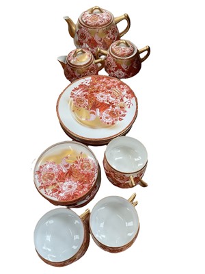 Lot 589 - Japanese porcelain teaset