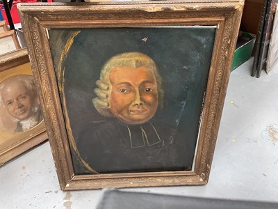 Lot 646 - Antique oil on canvas portrait of a gentleman.