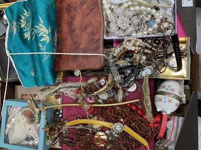 Lot 1162 - Costume jewellery, watches and bijouterie