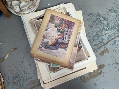 Lot 618 - Collection of various unframed watercolour studies.