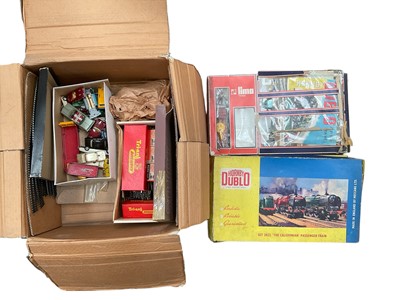 Lot 889 - Group of model cars and trains including Hornby and Corgi