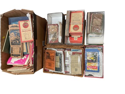 Lot 1195 - Large quantity of maps 1920's 1930's and later including Ordinance Survey road maps, W. H. Smith's cloth Norwich, Shrewsbury etc, Ministry of Transport Bury St Edmunds and Ipswich