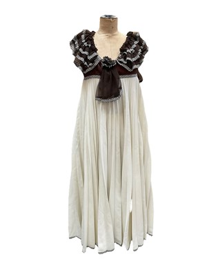 Lot 2105 - Box of vintage dresses to include a sequinned column gown
