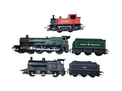 Lot 1906 - Tri-ang OO Gauge tender locomotives & R55 3 car power unit only, plus two other locomotives (3)