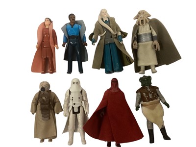 Lot 1940 - Star Wars c1980 LFL loose 4" action figures, approximately 45 individual characters (No Weapons) (1 box)