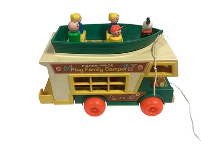 Lot 2036 - Fisher Price (c1970's) Play Family Camper and Little Snoopy (2)
