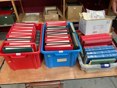 Lot 1203 - Stamps large accumulation of G.B. & world in four boxes ideal for thematic collectors, albums, stock books, loose on pages etc.