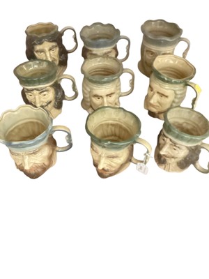 Lot 777 - Nine Kingston Pottery character jugs