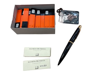 Lot 2498 - Alfred Dunhill mechanical pencil and various accessories including leads.