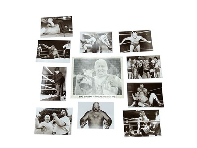 Lot 1237 - Wrestling selection of photographs and posters including Giant Haystacks, Big Daddy etc.