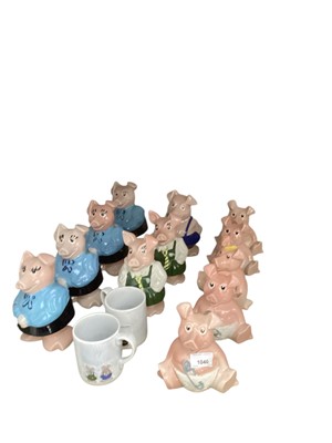Lot 1040 - Large collection of Wade NatWest pigs
