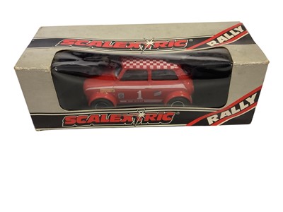 Lot 1957 - Scalextric Rally Cars Triumph TR7 No.C113, Triumph TR7 No.C114 & Mini 1275 GT No.C122, all in window boxes (3)