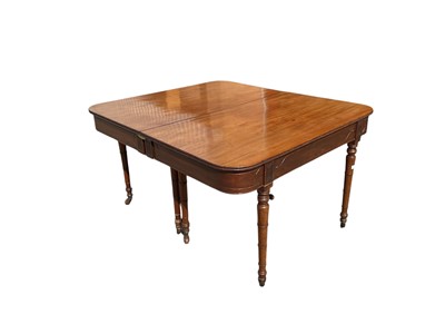 Lot 1481 - Regency mahogany extending dining table