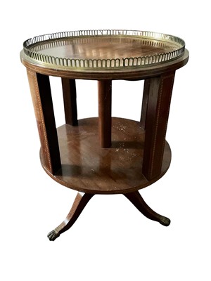 Lot 1486 - Edwardian mahogany circular revolving bookcase