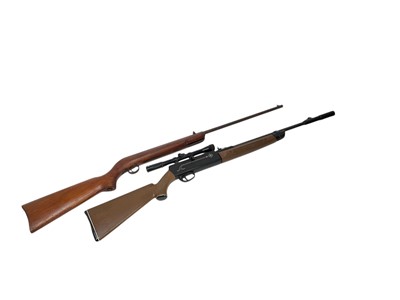Lot 702 - Old break action air rifle, serial no. CC04029, together with a Crosman 2200 Magnum .22 pellet gun (2)