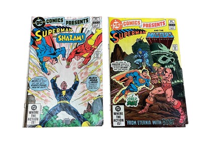 Lot 2839 - DC Comics Presents Superman and The Masters of the Universe #47 together with DC Comics Present Superman and Shazam! #49