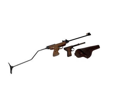 Lot 706 - Diana Mod 2 air pistol in leather holster, and an Italian air pistol (2).