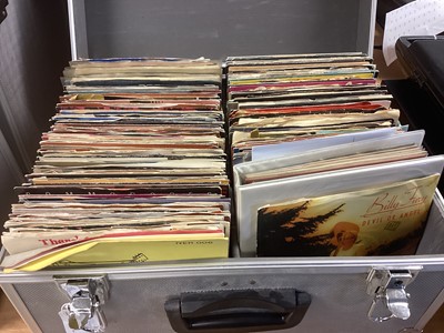 Lot 2279 - Case of single records and EPs, featuring Elvis Presley, Madonna, Shakin' Stephens, Sister Sledge, Beach Boys, etc