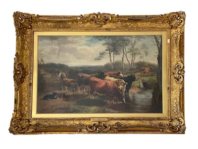 Lot 1314 - William II Watson (1847-1921) oil on canvas, The Watering Place, signed and dated 1885