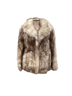 Lot 2124 - Silver fox fur jacket .