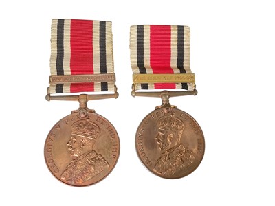 Lot 718 - George V Special Constabulary Long Service and Good Conduct medal with The Great War 1914 - 18 clasp named to CH. Inspr. Daniel Maynard - Taylor and another named to Inspr. Godfrey W. M. Baker (...