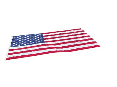 Lot 741 - Large American flag, good quality cotton bunting approx 300cm x 150cm