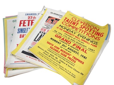 Lot 1266 - Collection of 1960's and later posters, Bristol Water Festival, North Somerset Gymkhana, British Rail etc, approximately 30