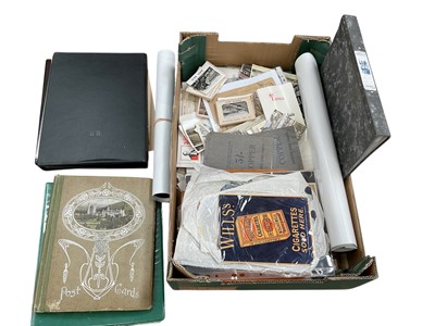 Lot 1265 - Box of postcards, Walton Pier prints and local street maps etc.