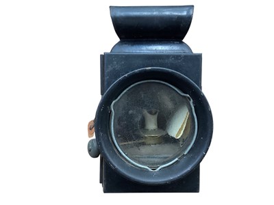Lot 2170 - Vintage Raydyot black painted oil sidelight.