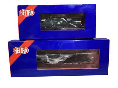 Lot 1761 - Hejan OO Gauge LNER black livery 2-8-0 Class 02/4 Tango locomotive with flush tender 3962, boxed 6603920 and BR green with full yellow ends Class 17 diesel D8608, boxed 1717 (2)