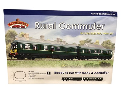 Lot 1768 - Bachman OO Gauge Rural Commuter electric train set, boxed (corner crumpled), boxed 30-160 (1)