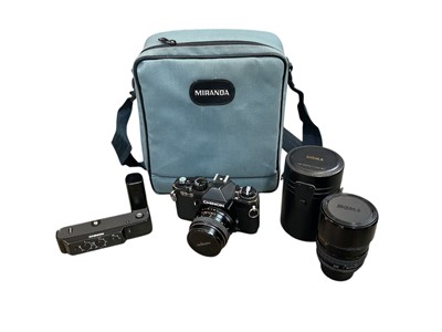 Lot 2351 - Large quantity of cameras and accessories, including Chinon SLRs with Sigma lenses, Nikon Coolpix digital cameras, other cameras, lenses, flashes, etc