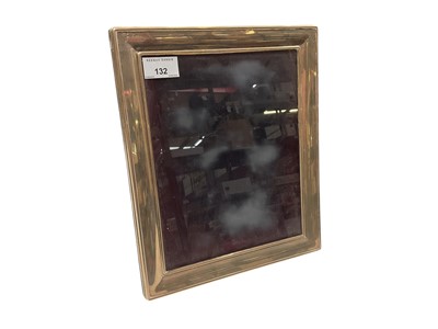 Lot 132 - Large contemporary silver photograph frame of rectangular form with easel back, (Birmingham 2000), 30 x 25 cm overall