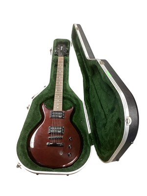 Lot 2227 - Hamer sunburst serial number 6821648 dual humbucker pickups very good condition, with hardcase