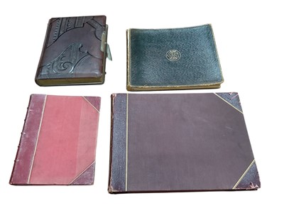 Lot 1249 - Victorian and later photograph/scrap albums with images by George Washington Wilson and cartes de visites etc. (4)