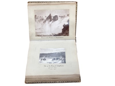 Lot 820 - Victorian grand tour album featuring images of Belgium, France, Germany, Switzerland and UK plus military
