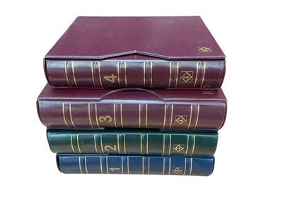 Lot 1232 - Stamps G.B. mint and used collection in four albums to include 1840 1d black, 1d red plates, ½d bantams, good range of commemorative issues (4 albums)