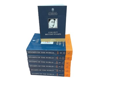 Lot 1234 - Stamps catalogues Stanley Gibbons Stamps of The World 2020 issue in 6 volumes plus 2023 Collect British Stamps
