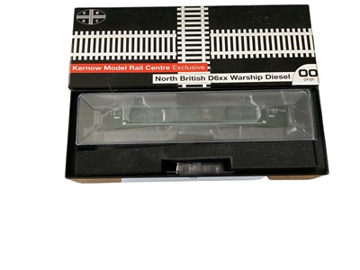 Lot 1788 - Kernow Model Rail Centre OO Gauge BR green Bullied diesel 1-Co-Co-1 K203, boxed K2704 & BR green Warship diesel Cossack D600, boxed K2604 (2)