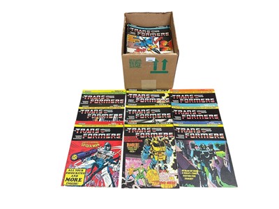 Lot 2866 - Marvel Transformers (1984-90) incomplete run #1-73 (missing #7 #33 #55) #179-190 #206-212 #220-254 (missing #231 #236) #260-288 (missing #266 #287)