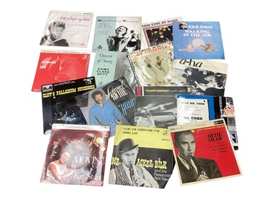 Lot 2250 - Crate of single records including The Shadows, George Harrison, Blue Diamonds, Jerry Butler, Buddy Holly, Kathy Kirby, Paul and Barry Ryan, Duke Ellington, etc