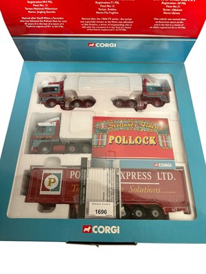 Lot 1696 - Corgi Limited Edition Scotland's Finest Pollock Transporter Set, boxed CC99130 (1)